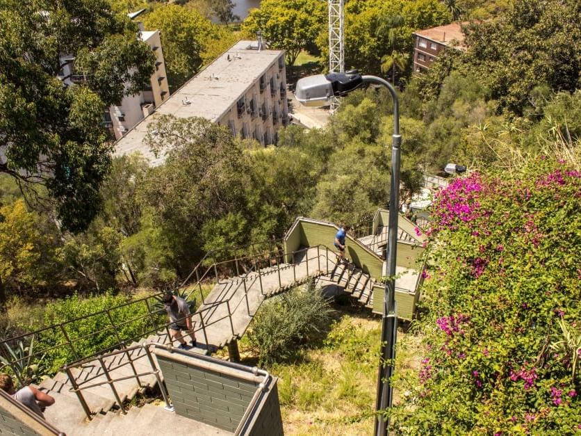 Jacob's Ladder staircase in Perth, where the idea for StayBliss began